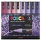 Posca Paint Markers - Set of 8, Purple Shade Colors, Medium Bullet Tip, 1.8 - 2.5 mm